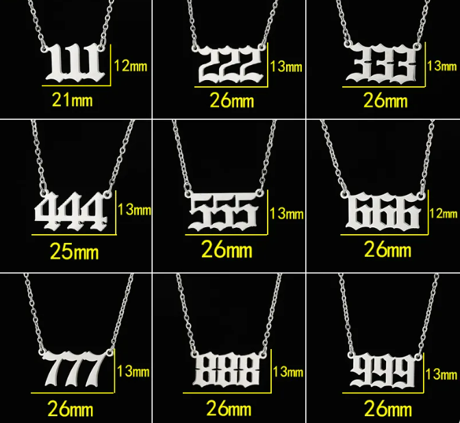 Angel Numbers Necklace