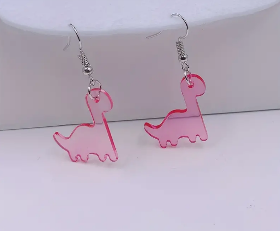 Acrylic Dinosaur Earrings