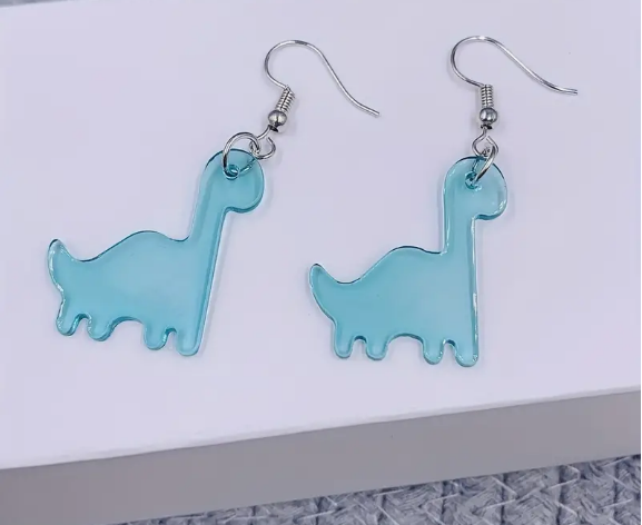 Acrylic Dinosaur Earrings