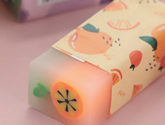 Fun 2-Piece Fruit Erasers