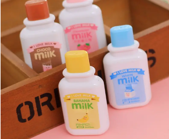 Cute 4-Piece Dairy Themed Correction Tape