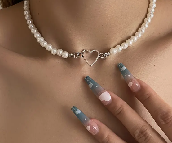Pearl Heart Necklace