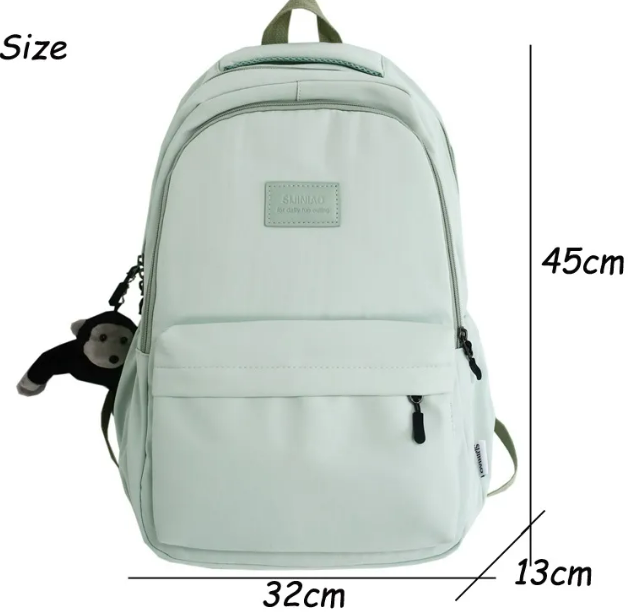 Cute Multipocketed Student Backpack