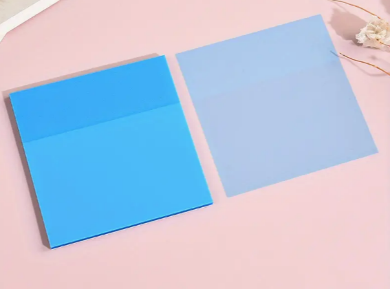 Clear Transparent Colored Sticky Notes