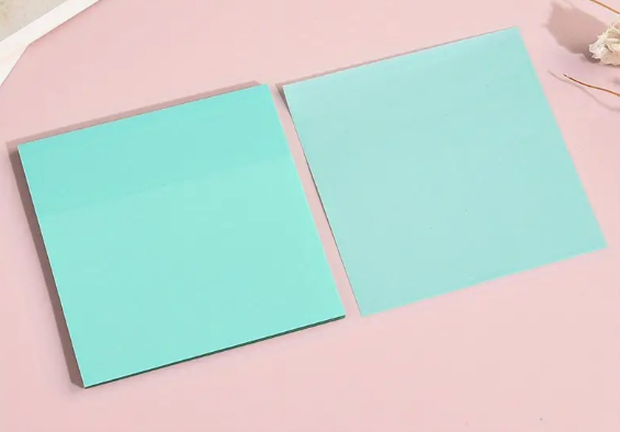 Clear Transparent Colored Sticky Notes