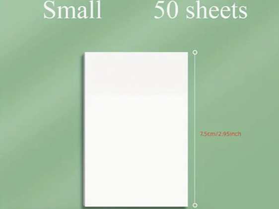 Clear Transparent Colored Sticky Notes