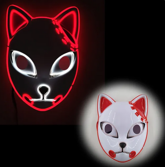 LED Lighted Demon Slayer Mask
