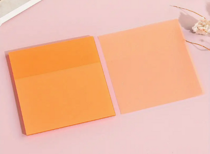 Clear Transparent Colored Sticky Notes